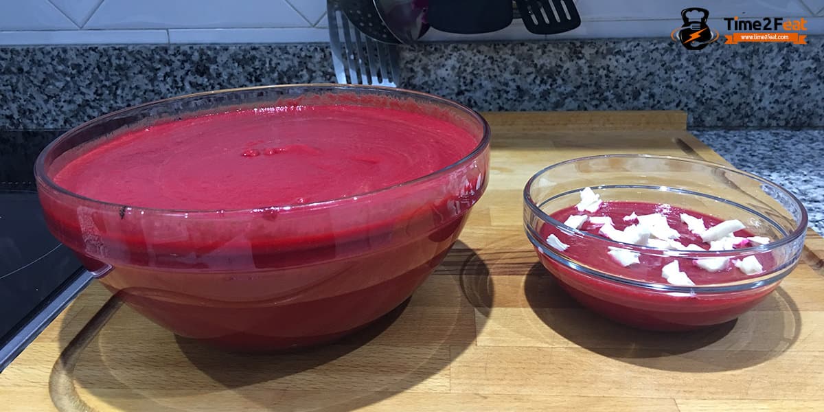 receta salmorejo remolacha tomate mango