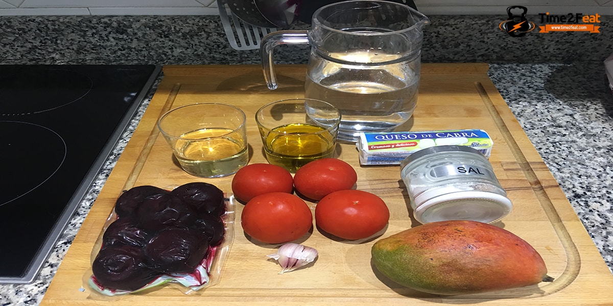 receta salmorejo remolacha tomate mango